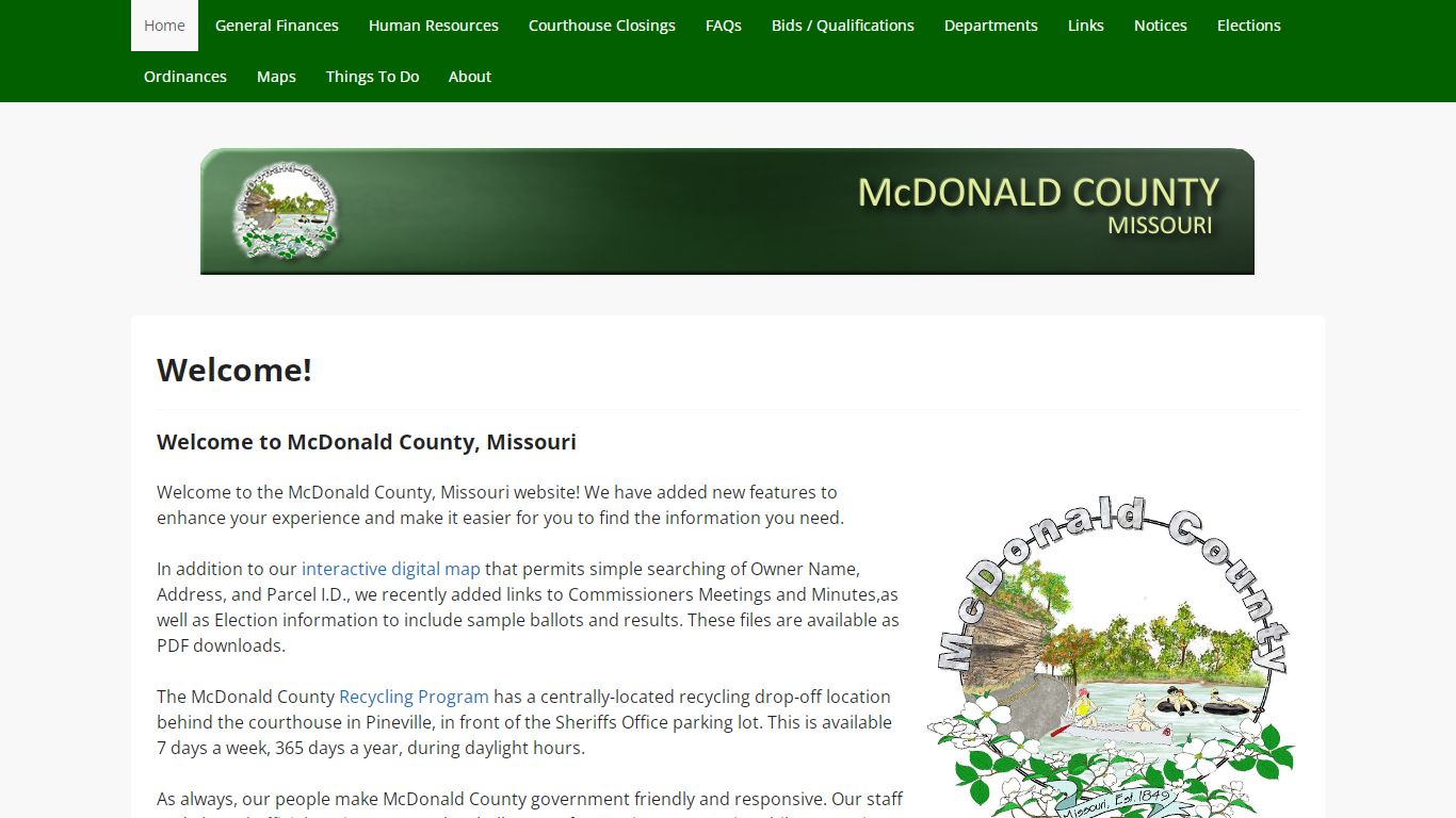 Welcome! - McDonald County Missouri